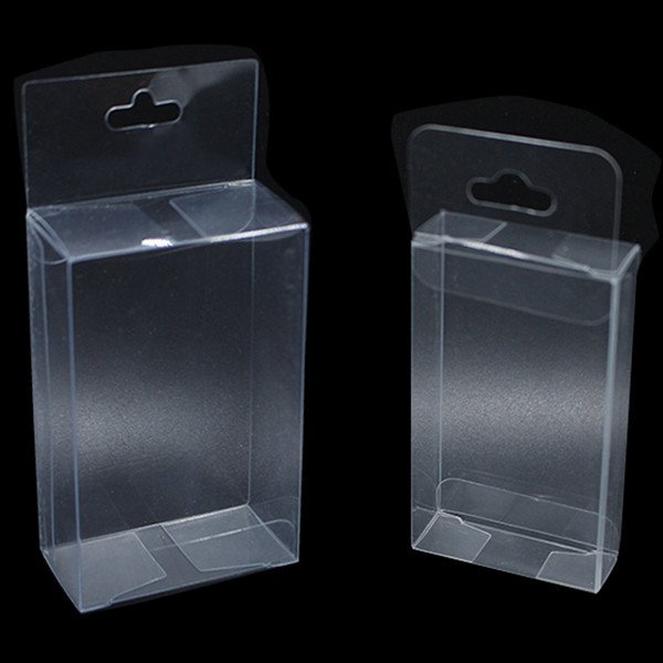 Plastic packaging boxes - header card