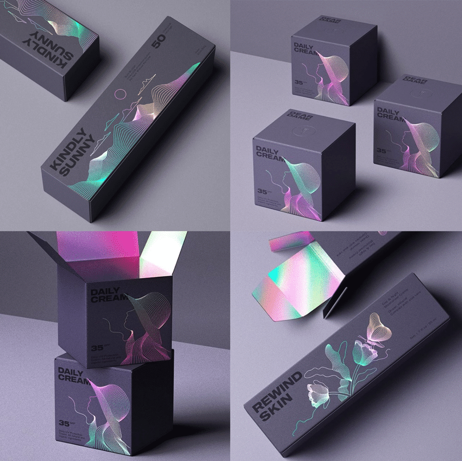 Holographic Papar Packaging Box